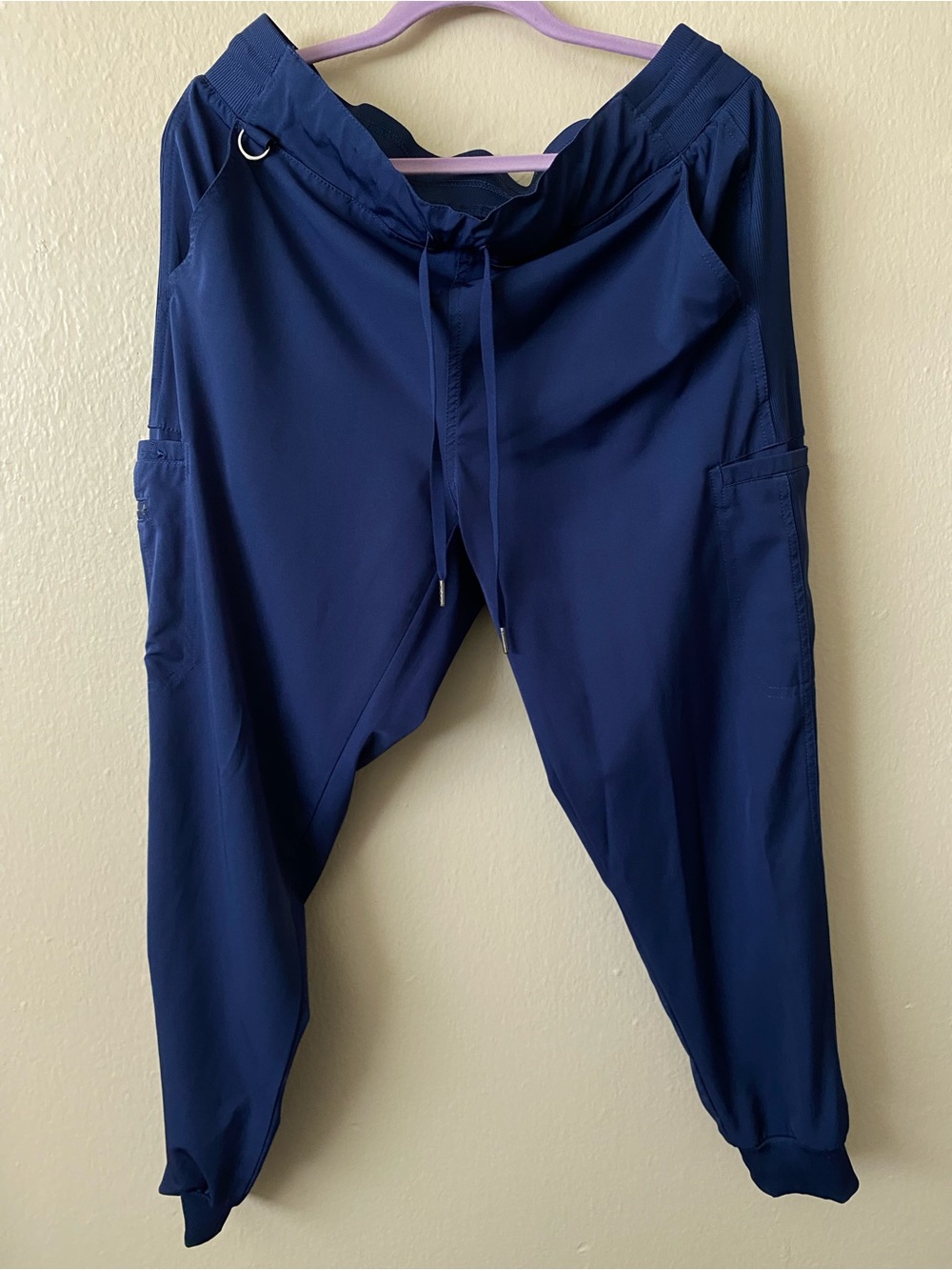 Navy Blue Jogger Scrub Pants